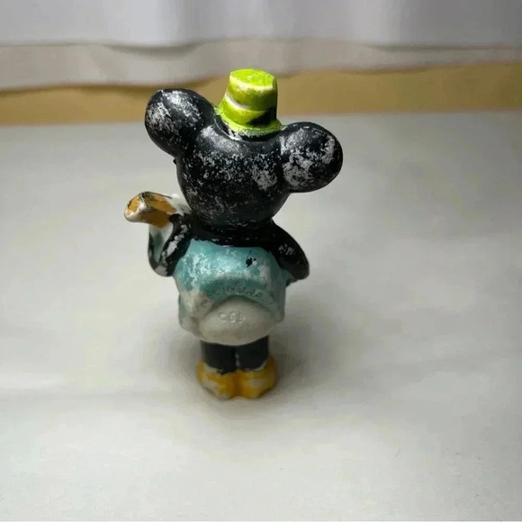 Vintage 1930s Minnie Mouse Bisque Musical Figurine Made in Japan Blue C69 - Picture 3 of 10